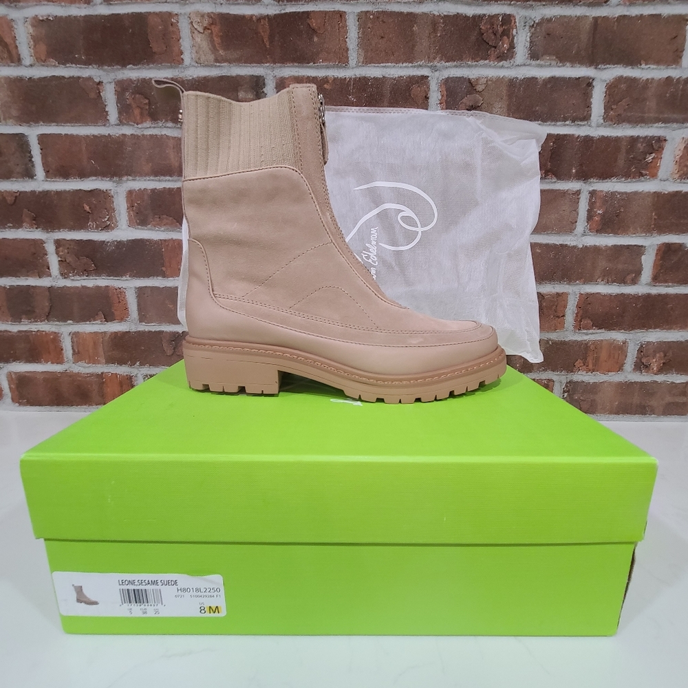 New In Box Sam Edelman Leone Boots Sesame Suede Size 8